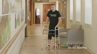 Using a Walker Sitting and Standing – Non WeightBearing [upl. by Radnaxela207]