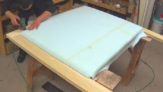 DIY HOW TO UPHOLSTER A HEADBOARD  ALO Upholstery [upl. by Hctim430]