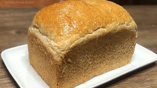 WHOLE WHEAT BREAD  HONEY WHEAT BREAD  Soft Brown Bread Recipe [upl. by Macdonald26]