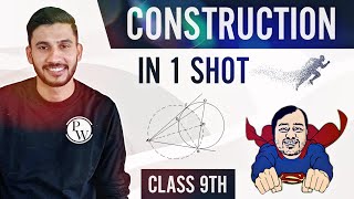 Construction in 1 Shot  Class 9  NCERT  Sprint [upl. by Hewart]