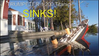 TRUMPETER 5 Foot Titanic Model SINKS [upl. by Nesyla]