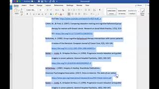 APA References Page How to format in Hanging Indent and Alphabetize II Works cited II Bibliography [upl. by Ahsenid]