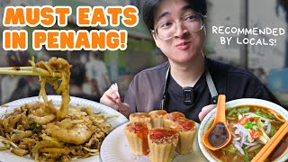 NONSTOP EATING in Penang 🇲🇾 George Town Malaysian Street Food Tour [upl. by Hajidahk]