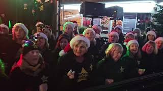 WHAT CHRISTMAS MEANS TO ME Rock Choir at Birkdale Lights Switch On 1st December 2024 [upl. by Pfosi898]