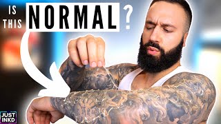 How to TREAT A PEELING TATTOO  Tips Tricks amp Healing Experience [upl. by Anelak]