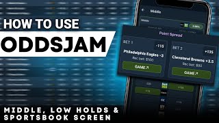 Middles Low Holds amp Sportsbook Screen Tutorial  How to Use OddsJam [upl. by Nnaed]