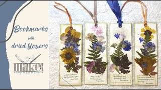 Bookmarks with Dried Flowers [upl. by Lissi]