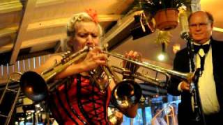 Gunhild Carling plays three trumpets at the same time [upl. by Sandi]