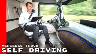 Mercedes Benz Self Driving Autonomous Semi Truck [upl. by Ahsenroc87]