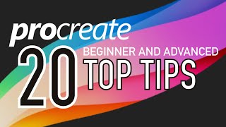 PROCREATE 20 TOP TIPS  Beginner and advanced [upl. by Uchida]