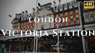 London Victoria Station Walk Through England 4K [upl. by Zandt239]