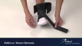 DeRoyal® Sports Orthosis Ankle Brace [upl. by Ellsworth]