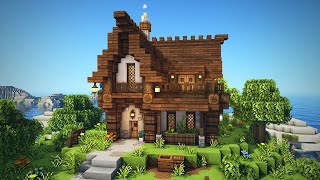 Minecraft How to build a Medieval House [upl. by Etteuqal]