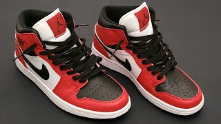 HOW TO LACE NIKE AIR JORDAN 1 LOOSELY THE BEST WAY [upl. by Sukin]