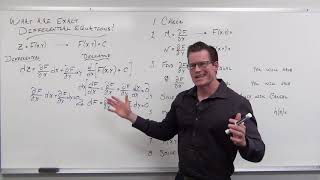 What are Exact Differential Equations Differential Equations 28 [upl. by Borlow]