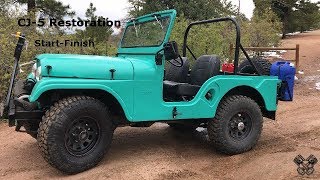 1965 Jeep CJ5 Restoration Full Video [upl. by Eenyaj]