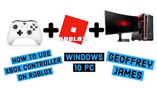 Roblox Xbox One Controller For Windows 10 PC  How to connect Bluetooth or Wired [upl. by Llerrac]