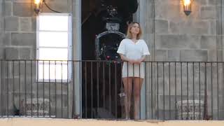 James Bond  No Time To Die Léa Seydoux shooting a balcony scene in Matera Italy compilation [upl. by Aitsirhc225]