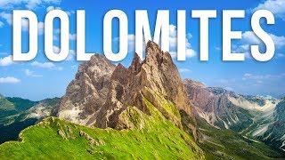 Dolomites Italy  Hiking and Biking through Unesco Mountains [upl. by Donahoe]