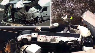 PA Turnpike accident update 3 dead from New York City 2 from Pa identified [upl. by Tunk]