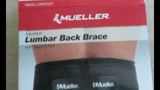 Mueller Lumbar Back Brace Review and Demo [upl. by Encratis]