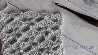 Shell Trellis Stitch  How to Crochet [upl. by Naut]