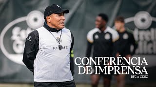 BFC x CDSC Conferência de Imprensa Lito Vidigal [upl. by Asilrak]