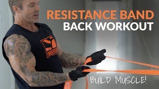 Awesome AtHome Back Workout Using Resistance Bands [upl. by Anila]