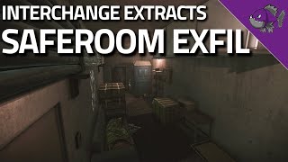 Saferoom Exfil Interchange Exit Location With Map  Escape From Tarkov Guide [upl. by Dulcine207]