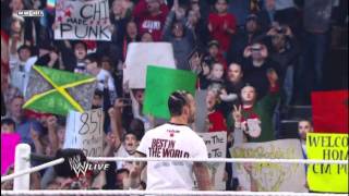 CM Punk Chicago Entrance on Raw 122611 [upl. by Aidualc]