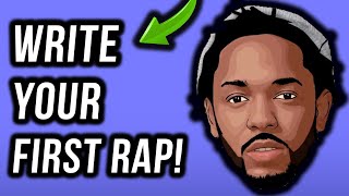 How To Write A Rap Your First Verse In Under 11 Minutes StepByStep [upl. by Madora615]