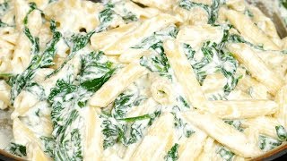 Creamy Spinach Pasta Recipe [upl. by Archy687]