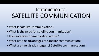 Introduction to Satellite Communication [upl. by Packton584]