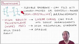 Introduction to Polymers  Lecture 21  Polyethylene [upl. by Priscella]