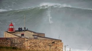 Caught On Tape Daredevil Surfer Tackles Largest Wave Ever [upl. by Singh78]