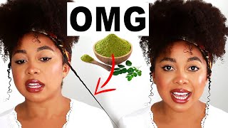 3 WAYS TO USE MORINGA FOR MASSIVE HAIR GROWTH MORINGA OIL DEEP CONDITIONER amp SUPERFOOD [upl. by Hodge252]