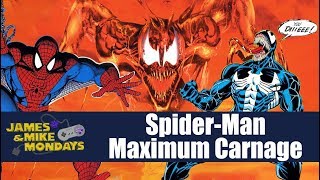 SpiderMan and Venom Maximum Carnage SNES James amp Mike Mondays [upl. by Naelopan98]