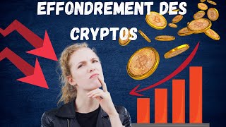 💥chute crypto  pourquoi la crypto monnaie chute  💥 [upl. by Rehtnug]