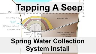 Tapping A Seep  Spring Water Collection System Install [upl. by Tengdin]