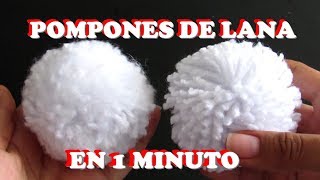 POMPÓN de LANA en 1 MINUTO 😱 FÁCIL y RÁPIDO  Latin DIY [upl. by Grimbal]