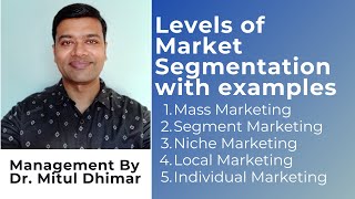 Levels of Market Segmentation with examples [upl. by Darlleen203]