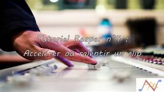 Reaper  Tuto n°4  Accélérer ou ralentir un clip [upl. by Lonee]