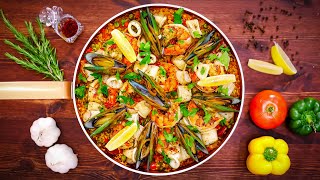 How to Make Spanish Seafood Paella [upl. by Nosredna]