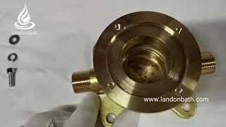 How to install the freestanding tub fillers roughin valve [upl. by Manya559]