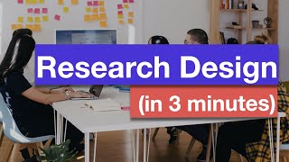 Research Design in 3 minutes [upl. by Idurt]