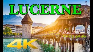 Lucerne Switzerland Walking Tour in 4k [upl. by Gobert249]