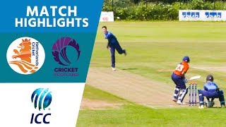 Netherlands vs Scotland  Match Highlights  ICC U19 Cricket World Cup Europe Qualifier  ICC [upl. by Honor822]