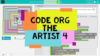 Codeorg Lesson 15 The Artist 4  Code Org Accelerated Course The Artist 4  Codeorg Lesson 15 [upl. by Nyar]