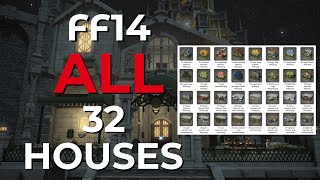 FF14 all 32x large housing walls [upl. by Turmel]