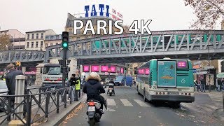 Paris 4K  Driving Downtown  Quartier Pigalle [upl. by Slaughter]